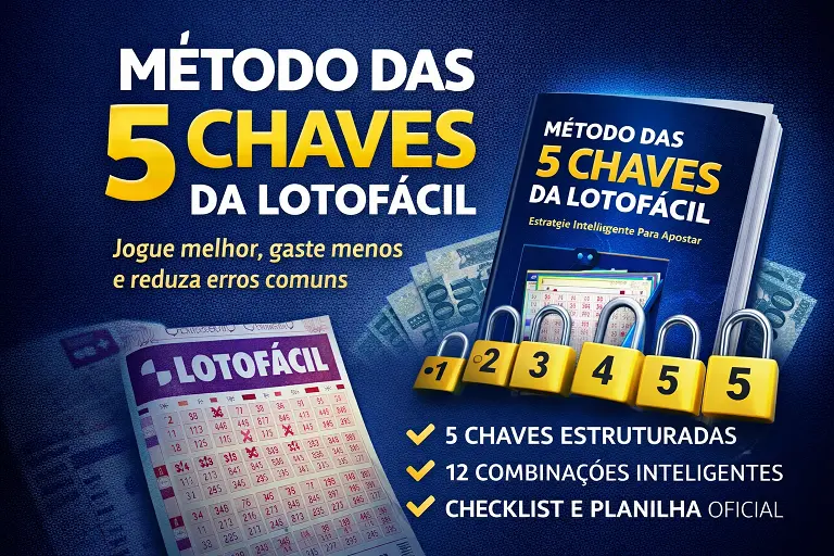 E-book Método das 5 Chaves da Lotofácil